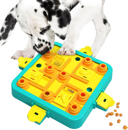 Dog Puzzle Toys, Level 3 in 1 Interactive Dog Toys for Boredom, Funny Feeding Toy for IQ Training Brain Stimulating, Treat Dispenser Dog Toy for Large Medium Small Dogs