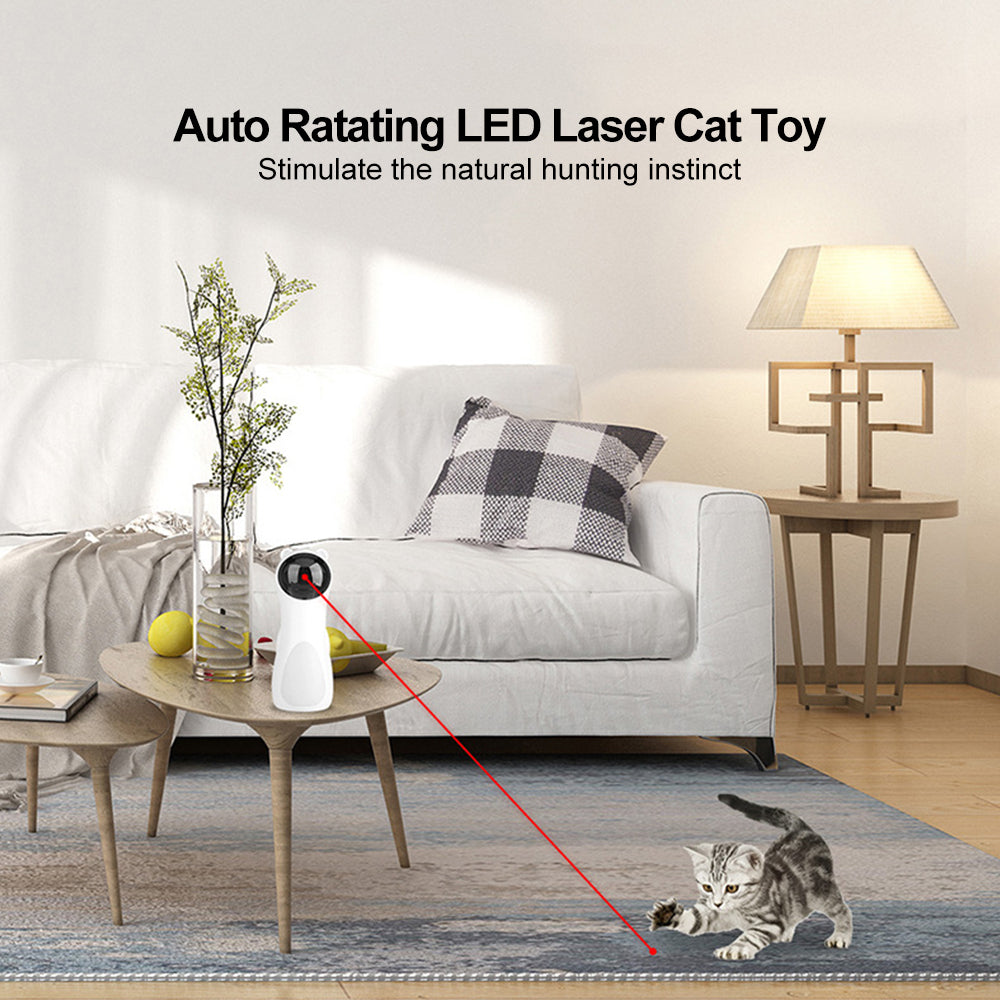 Automatic Laser Cat Toy Bear Laser Cat Toy LED Red Laser Cat Cat Toy