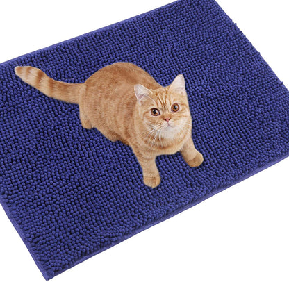 VIVAGLORY Cat Litter Mat, Litter Trapping Mat, 31"× 20" Cat Kitty Litter Rug with Waterproof Back, Super Soft for Cat'S Paws, Machine Washable, Beige