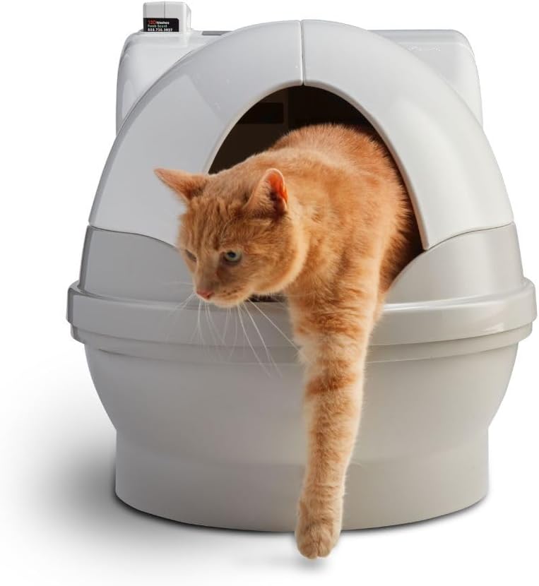 Catgenie A.I. Deluxe Automatic Self-Cleaning and Fully-Flushing Cat Litter Box